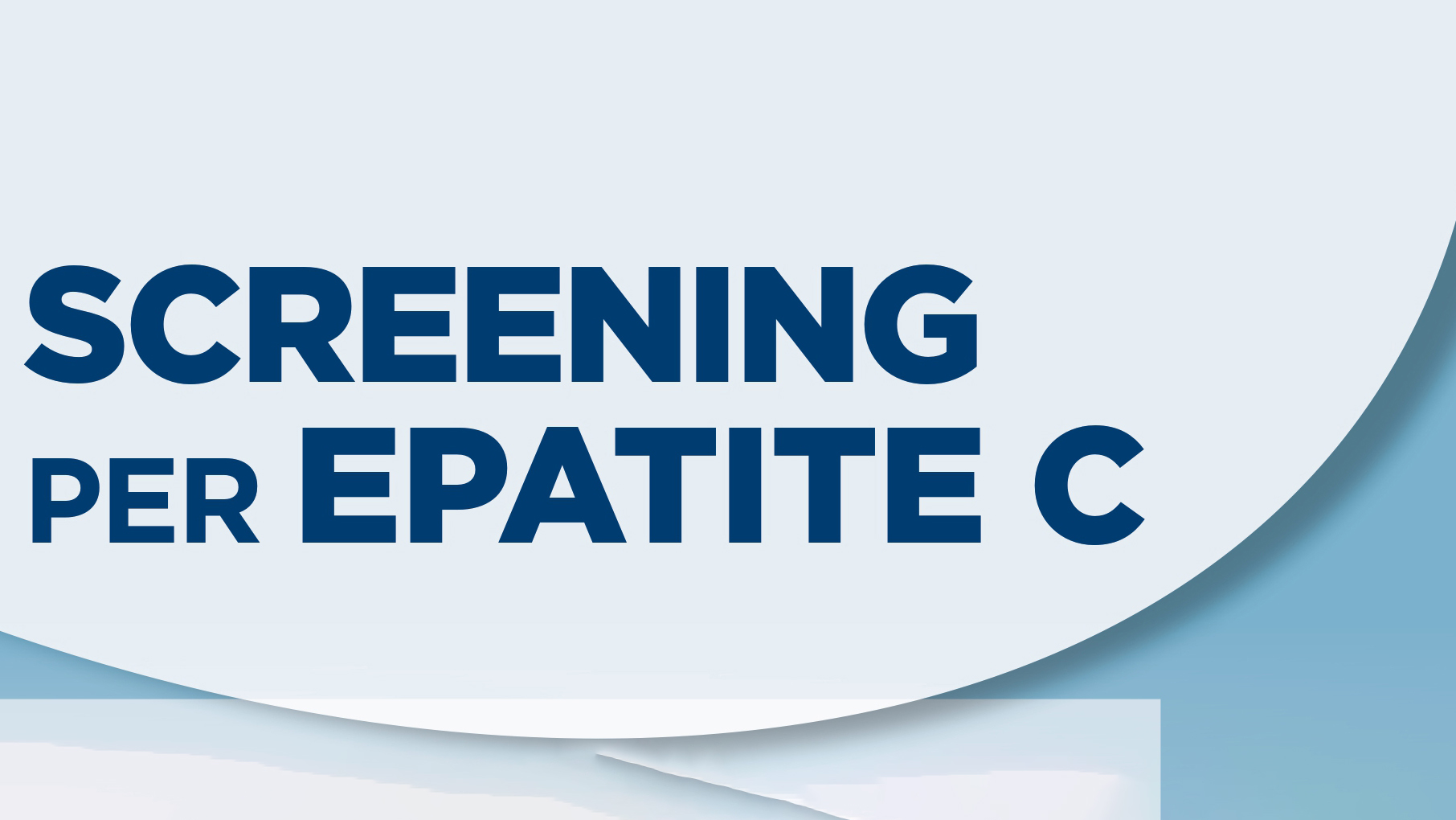 Locandina dello Screening Gratuito per Epatite C (HCV).